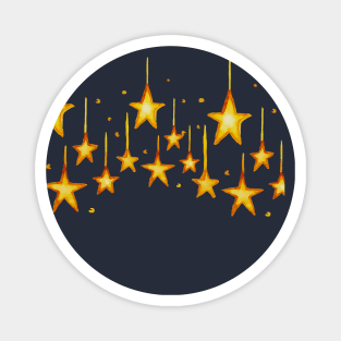 Gold stars christmas vibe Magnet